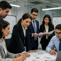 Equipo haciendo auditoria financiera Panamá