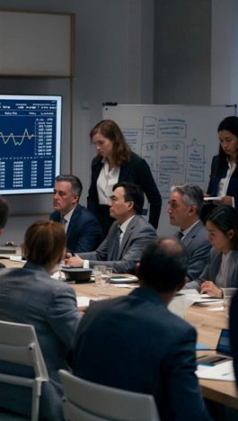 Empleados en curso de finanzas